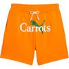 X Carrots Collaboration Carrots SS24 Brand Logo Fashion Loose Fit Three Quarter Casual Shorts Unisex Shorts Orange 627447-45