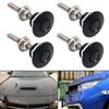 Black Body Kit Car Accessory Push Button Quick Release Front Bumper Hood Pin Engine Bonnet Lock