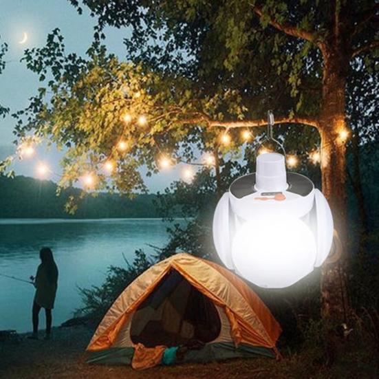 Folding Solar Lamp with Remote Control 5 Modes Adjustable Foldable LED Lantern with Hook USB Rechargeable Waterproof Camping Hanging Solar Light