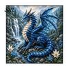 Fantasy Dragon Craft Set Fabric Poke Art Kit, Mythic DIY 3D Handmade Relief Wall Project, No-Sew Crafting Kit for Adults, Home Decor Theme