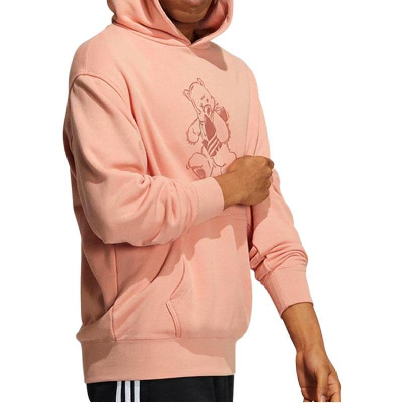 adidas Оригинальная однотонная толстовка с капюшоном и нашивкой-логотипом медведя унисекс, розовая HJ7820