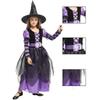 With Hat Witch Costume Dress Makeup Ball Kids Cosplay Dress Halloween Costume Clothes  For Toddlers