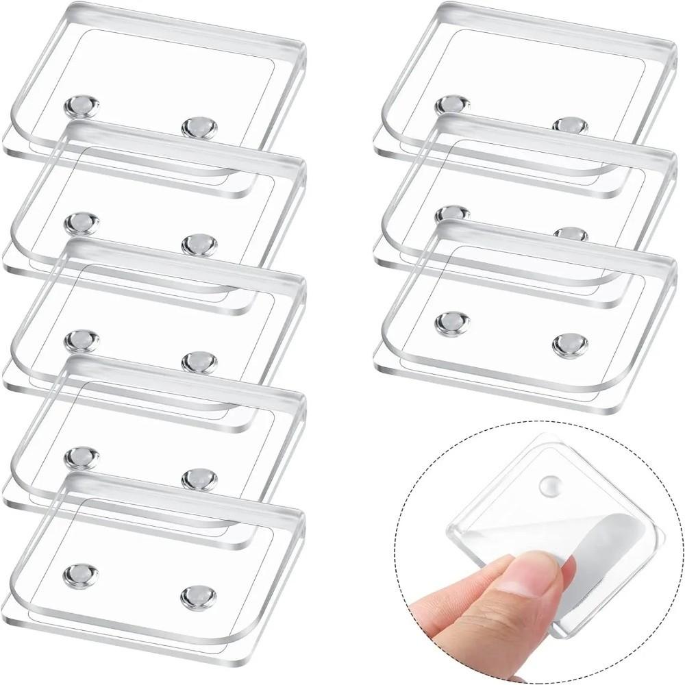 2/4/6/8Pcs Transparent Curtain Closure Clip Windproof Curtain Fixing Buckle  Toilet Curtain