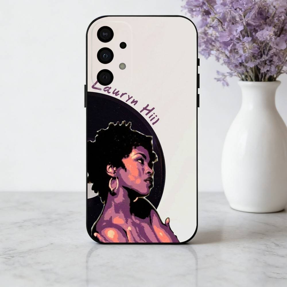Чехол для телефона Singer L-Lauryn-N H-Hill-L Для Samsung Galaxy A73,A72,A71,A70,A53,A52,A51,Другие Мягкий Черный Чехол