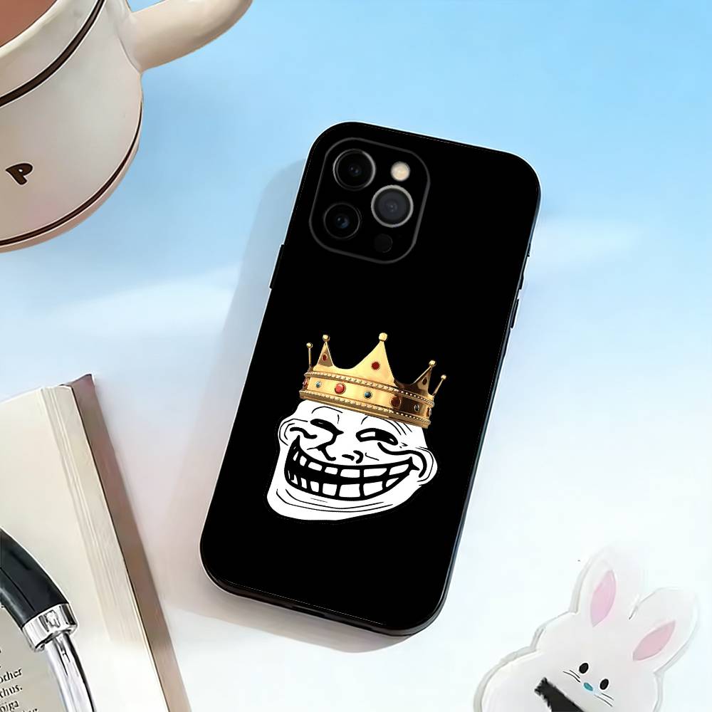 Комиксы Мемы Смешные T-Trollfaces Чехол для Телефона Силиконовый Мягкий Для IPhone 17 16 15 14 13 12 11 X XR Plus Pro Max Plus