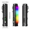 Новейший перезаряжаемый EDC-фонарик с RGB боковым светом 1600 люмен Портативные карманные фонарики USB-C для улицы, чрезвычайных ситуаций, работы