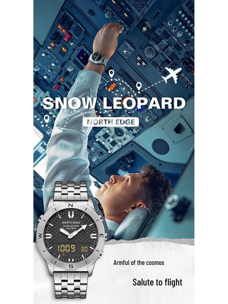 Многофункциональные спортивные смарт-часы для улицы: Водонепроницаемые, Альтиметр, Барометр, Компас, Секундомер, Будильник