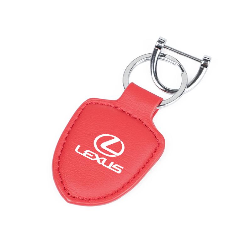 Car Keychain Shield Leather Keyring Car Motorcycle Keyring Holder For Lexus RX330 IS250 Ct200h ES300h RX350 IS300h NX300h RX400h