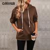 Autumn Women's Sweatshirt Blouse Fashion Solid Color Comfortable Casual Long Sleeve Sweatshirt Top
