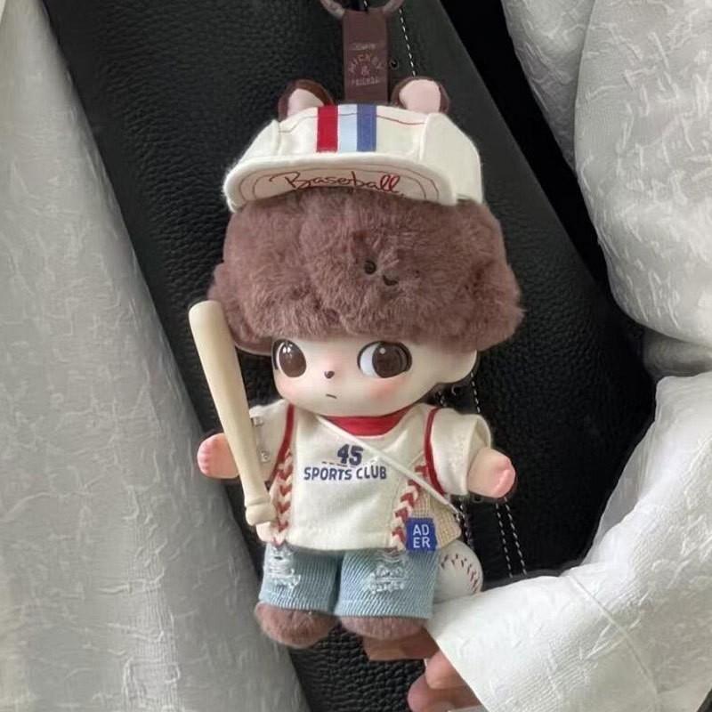 Dimoo 15cm Doll Baseball Outfit Set - 5-Piece Sporty Clothing Accessory Collectible Toy Figure