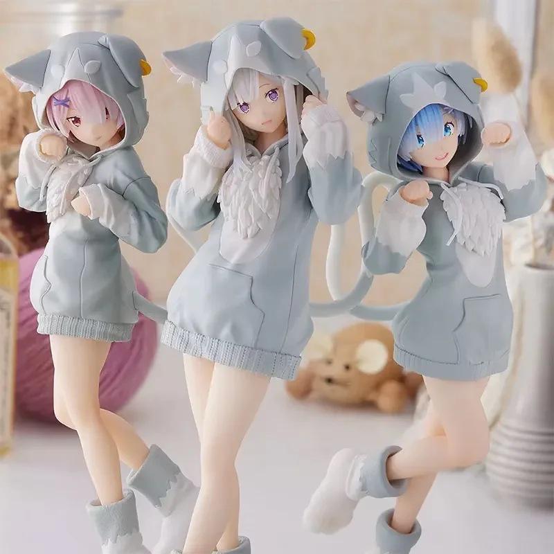 Ре:Набор фигурок Zero Emilia & Ram Rem с костюмом-упаковкой