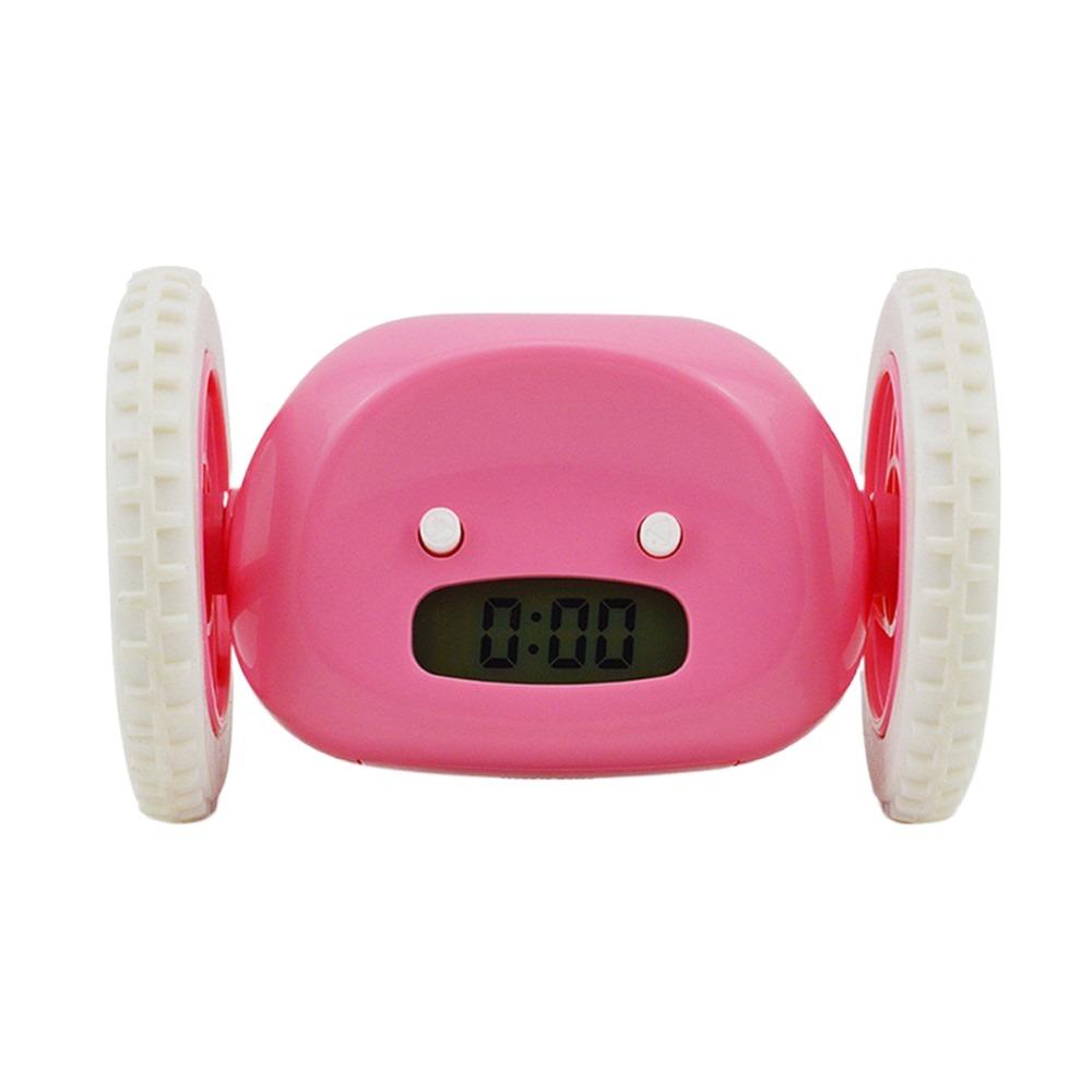 Волшебные часы с бегущим колесом, уникальный ленивый будильник, 4 цвета, будильник с движущимся колесом, спальня