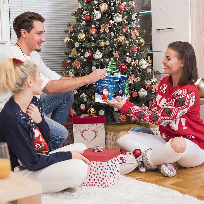 Рождественская тематика Санта Клауса Подарочная упаковочная бумага Коробка Праздничный декор Реквизит