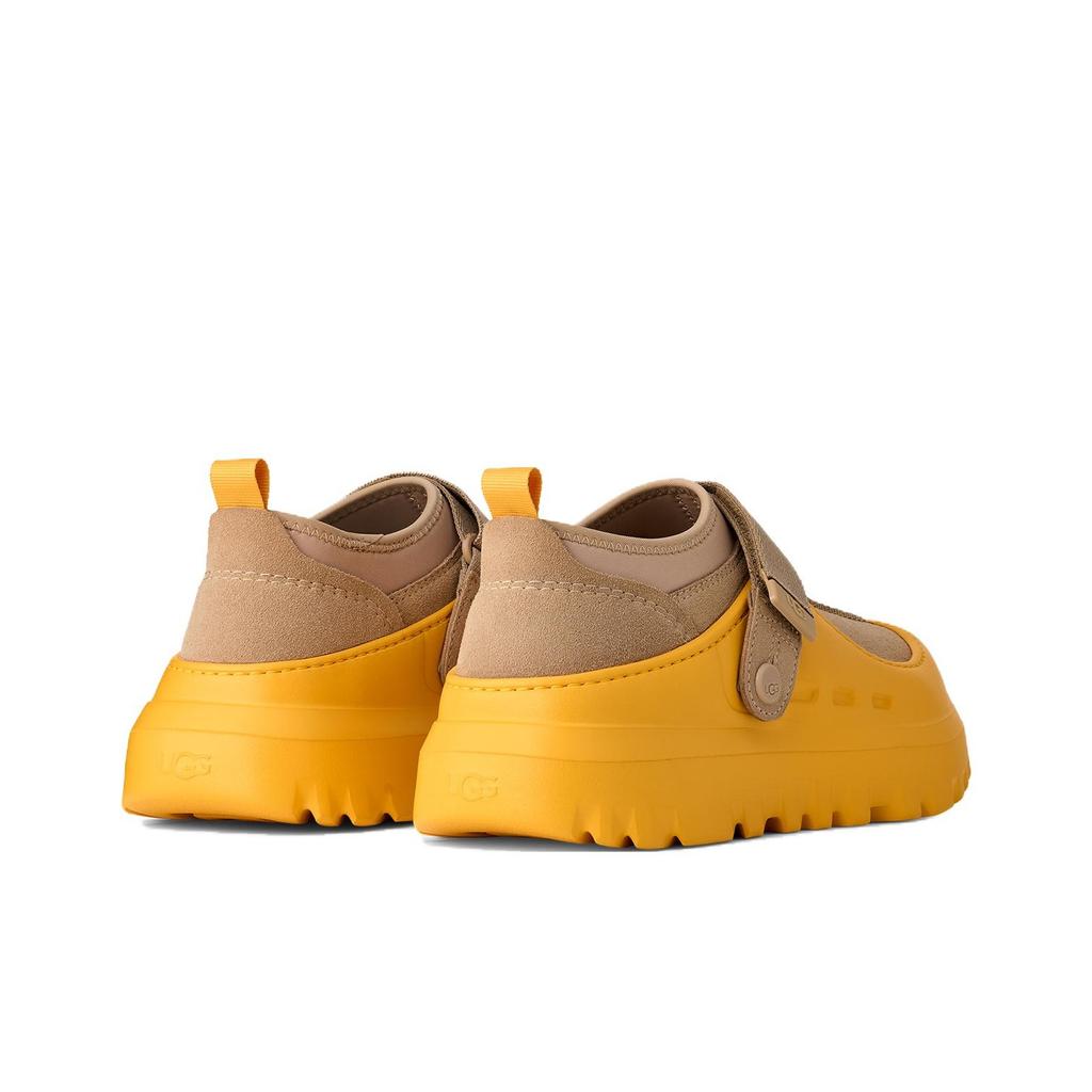 UGG Peakmod Кожа спилка коровы Круглый носок Толстая подошва Низкий верх Повседневная обувь Унисекс Повседневная обувь Пшенично-желтый 1171355-MMM