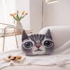 Realistic Cat Dog Head Pillow Cushion 3D 40CM Car Seat Cushion  Multipurpose