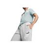 Puma Повседневные шорты с эластичным поясом и логотипом, мужские шорты светло-серого цвета 681260-04