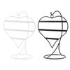 Elegant 50 Slot Heart Shape Earring Rack Jewelry Showcase Desktop Organizers for Ear Studs Chains Store Display Home