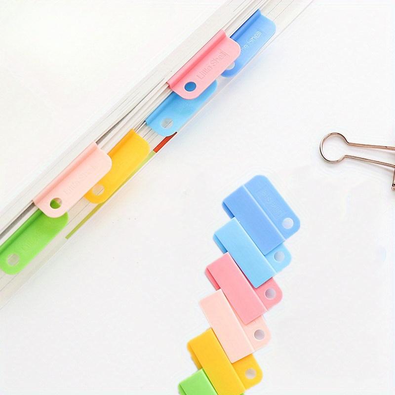 6pcs/lot Cute Paper Clips Kawaii Stationery Notebook Index Holder Journals Planner Clips Bookmarks for Book School Supplies