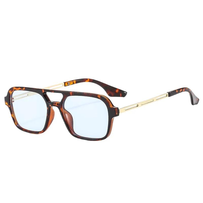 10 Colors Outdoor Sunglasses Double Beam Fashion Sunglasses Decorative Glasses for Driving Trendy Women's Sunglasses