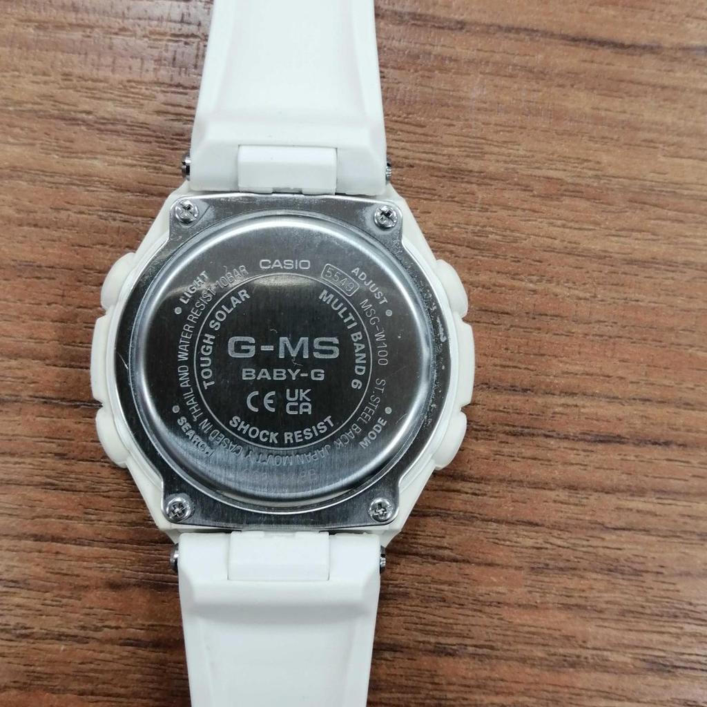 Б/у CASIO WHT/MSG-W100 GMS BABY-G G-SHOCK