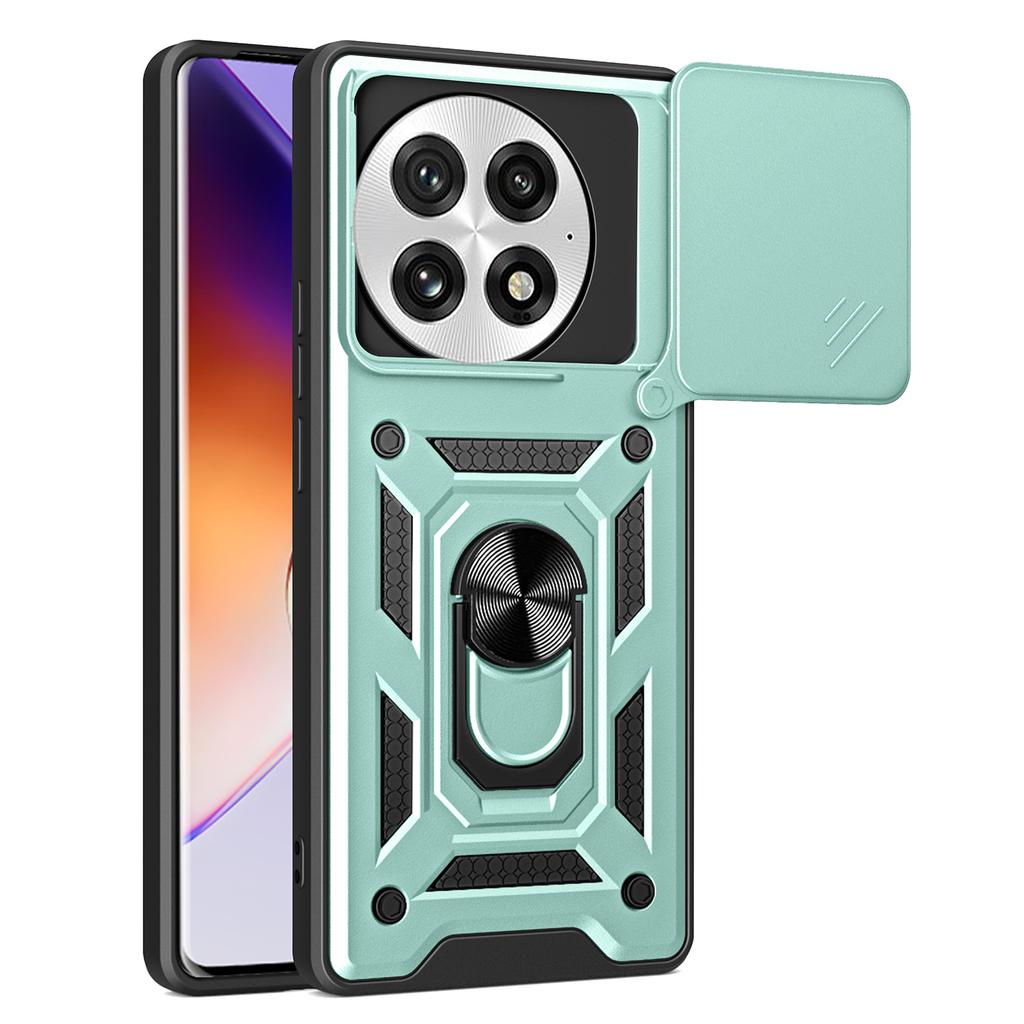 Чехол для OnePlus 13 со шторкой для камеры, из ПК+ТПУ, с подставкой, чехол для телефона