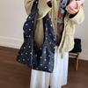 2025 Autumn New Polka Dot Korean Niche Armpit Bag Lightweight and Fashionable Commuter Large Capacity Shoulder Bag Tote Bag