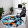 1 шт. Круглый ковер Naruto Lightning Office, Внутренний коврик, Подходящий для офиса, Под офисные стулья, Спальни, Гостиной, Домашнего декора, Декора комнаты