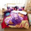 3D Print Anime No Game No Life Bedding Set Boys Girls Twin Queen King Size Duvet Cover Pillowcase Bed Boys Adult