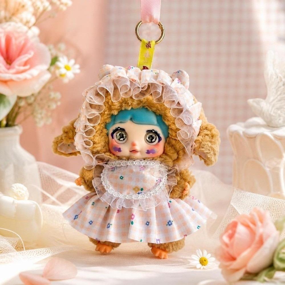 Shiny Sequined Sheep Plush Keychain Hanging Ornaments Lamb Plush Toy Funny Bag Charms Young Ladies