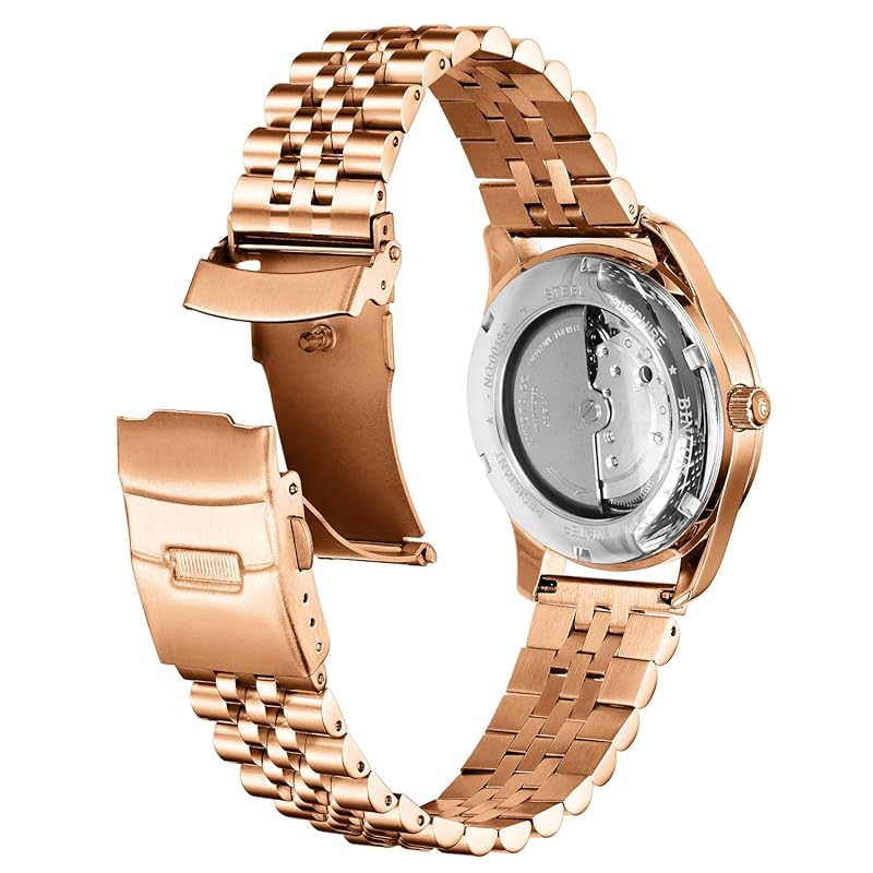 [BINLUN] ремешок для часов из нержавеющей стали, металлический ремешок для часов, металлический ремешок для часов 18 мм, 20 мм, 22 мм, 24 мм, 26 мм, сменный ремешок для смарт-часов, очень прочный