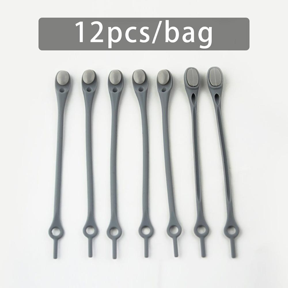 № 8, 12 шт., эластичные силиконовые шнурки без завязок, эластичные шнурки, кроссовки для взрослых и детей, ленивые шнурки для обуви, резиновые Zapatillas