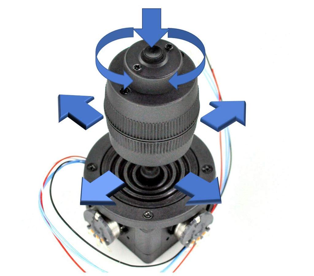 Аналоговый джойстик (3 оси + кнопочный переключатель)
