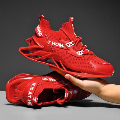 Модные мужские повседневные спортивные туфли Fly Woven, дышащие, эластичные, с мягкой подошвой, нескользящие, амортизирующие, баскетбольные, теннисные, кроссовки для бега