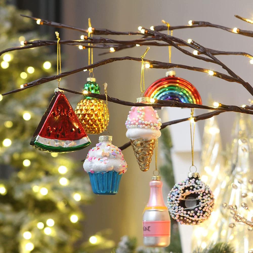 Christmas Tree Ornaments Pendant Glass Ornaments New Painted Home Decoration Christmas