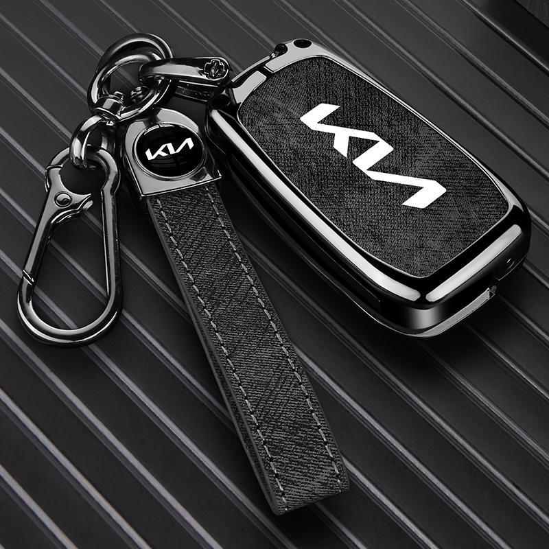 Zinc Alloy Leather Car Remote Key Case for Kia Sportage For Kia Sportage 3 Ceed Rio Soul Optima K5 K2 Cerato For Kia Picanto BU9