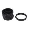Perfk 5-Piece Microphone Slip Protective Rings, Microphone Accessories, Available In 3 Colors - Black