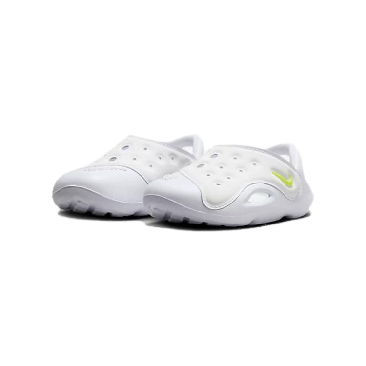 Nike Aqua Swoosh Sandal TD White Volt Детские кроссовки Pure-Platinum FN0875-100