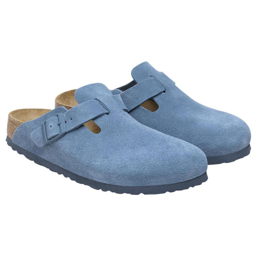 Birkenstock Замшевые домашние тапочки с пряжкой 1027649
