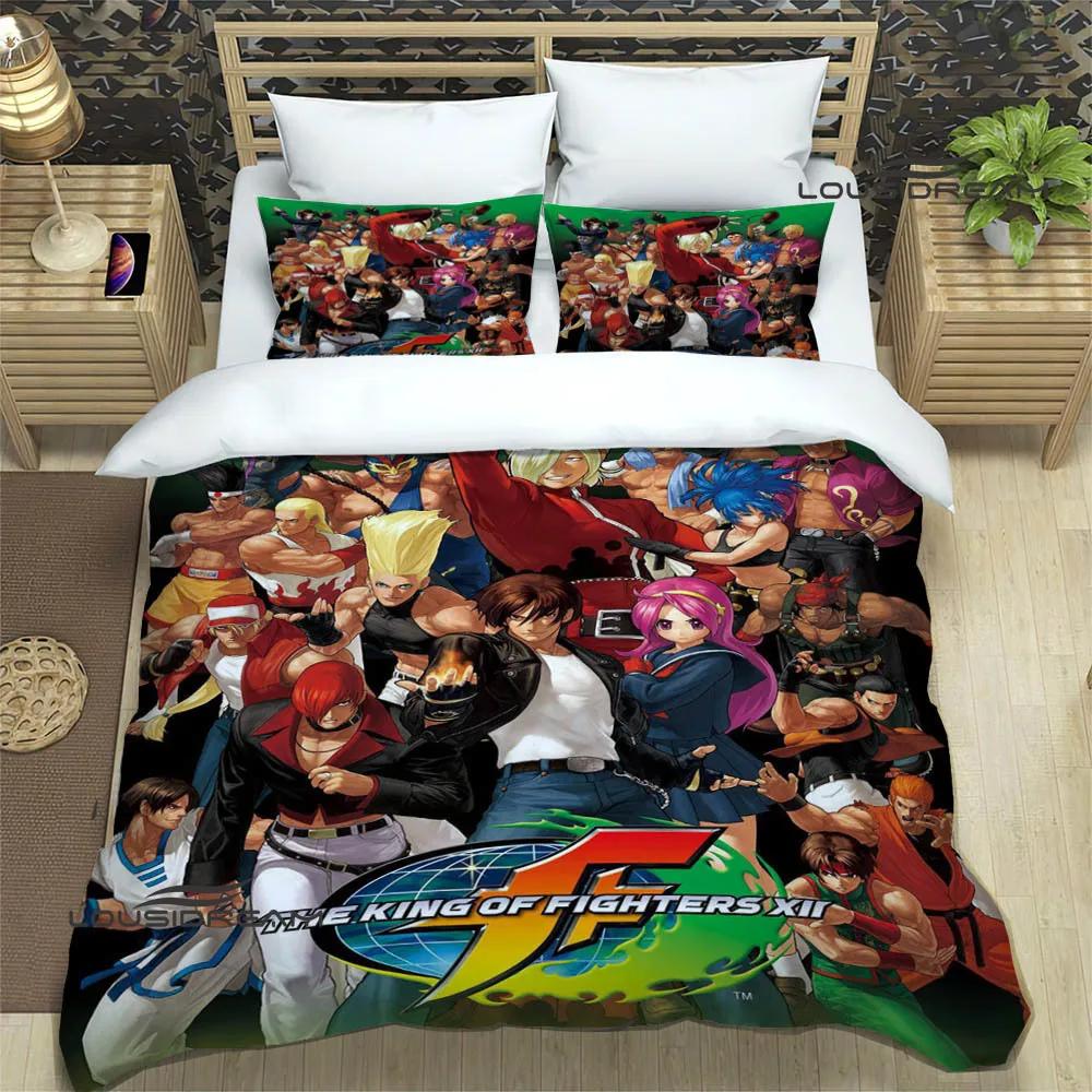 3D игра KOF Мультяшные комплекты постельного белья изысканный набор постельных принадлежностей пододеяльник комплект одеяло комплект постельного белья роскошный подарок на день рождения