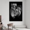 Lion and Lioness A Loving Family Modern Art Animal Posters And Print Canvas Painting Wall Art Picture For Living Room Home Decor No Frame