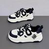 Black and White Panda Shoes Women's Shoes 2024 Spring and Autumn New Leisure Sports Versatile Thick Baseplate Shoes White Shoes