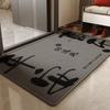 Door Mat Entrance Non-Slip Rubber Back Washable Floor Rug Home Entryway Red Welcome