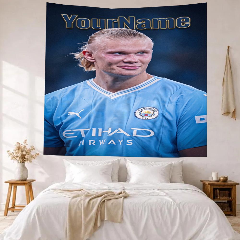 Haaland Custom Your Name Wall Decor Tapestry Art For Pet Memorial Birthdaywedding Party Backdrop Family Gift