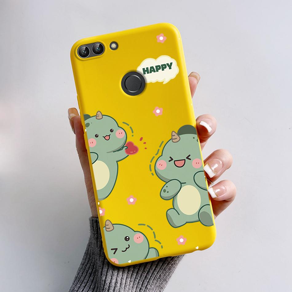 Для Huawei P Smart 2018 Чехол Милый Кот Медведь Мультяшная Лягушка Мягкая Обложка Для Huawei P Smart FIG-LX1 5.65 дюйма Чехол Coque Fundas Shell