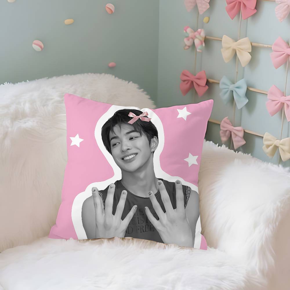 CORTIS KEONHO Case Plush Fabric Soft Pillowcase Double Sided Print Cushion Cover Household Gifts