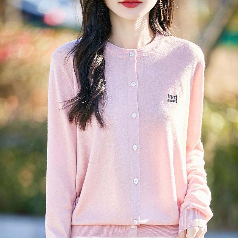 Женский легкий кардиган из 50% шерсти и 50% шелка Mulberry — универсальный трикотаж на все 4 сезона для комфорта и стиля в любое время года