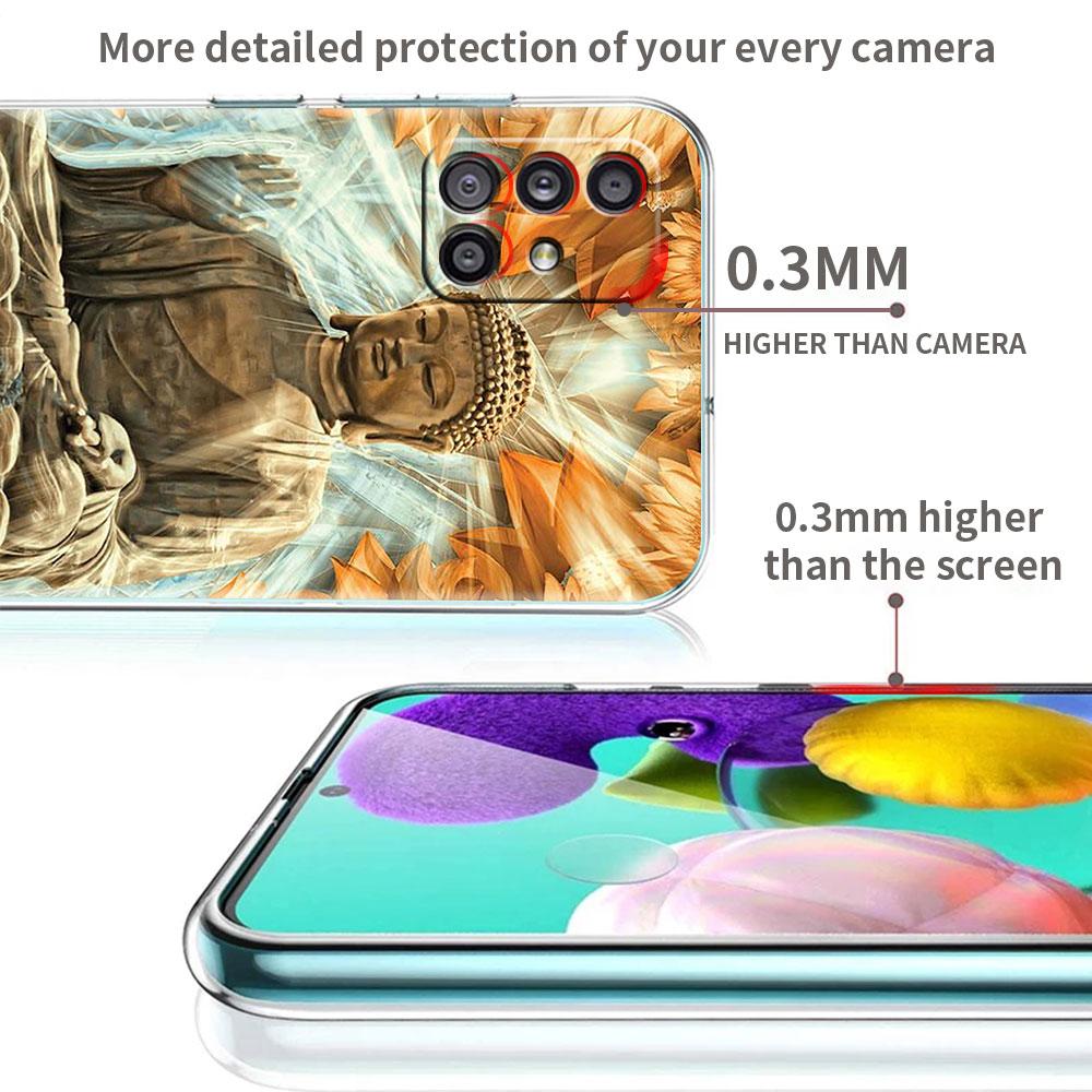 Прозрачный чехол Будды для Samsung Galaxy A51 A71 A21s A31 A12 A32 5G A21 EU A52 4G A41 A11 A22 TPU чехол для телефона