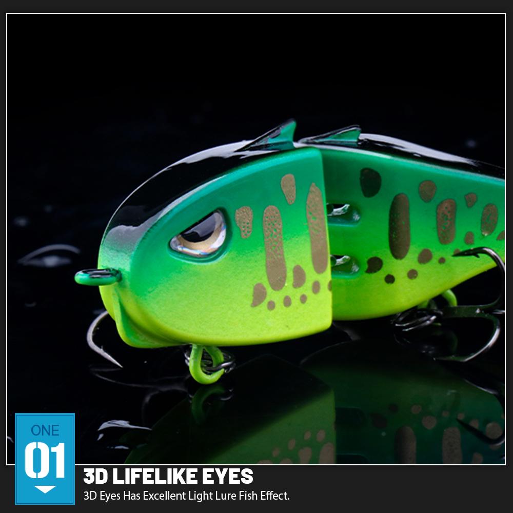 60мм Составной Свимбейт Крэнкбейт Рыболовная Приманка Реалистичная Многосекционная Жесткая Приманка для Щуки Окуня Окуня Воблер Рыболовные Снасти