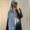 Luxury Embroidery Cashmere Scarves Women Ladies Elegant Poncho Winter Warm Shawl Pareo Paisley Headscarf Autumn Traveling Wrap