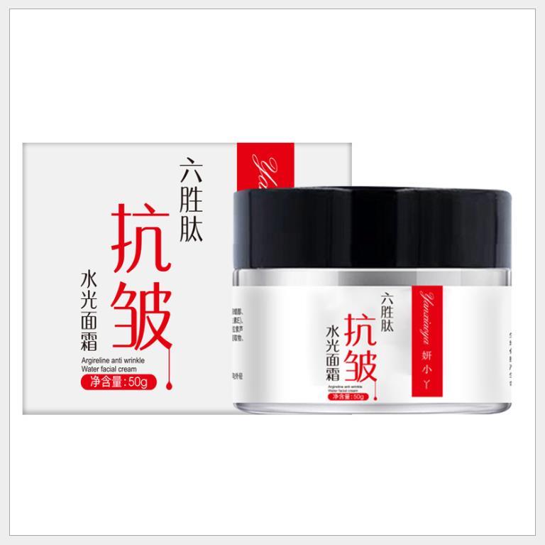 Six Peptide Cream Collagen Отбеливающий крем против морщин Увлажняющий крем с гиалуроновой кислотой Антивозрастная питательная сыворотка для ухода за кожей